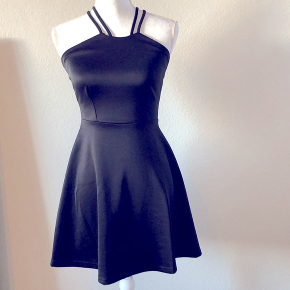 New (NWOT) Glam Black Skater Dress - Picture 4 of 5
